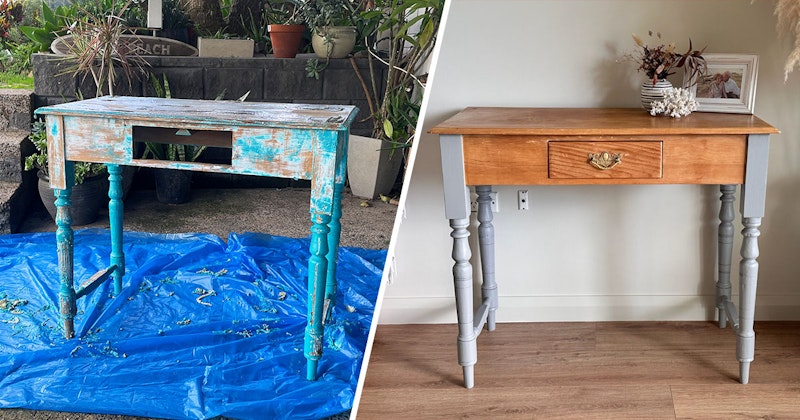 How To Upcycle A Marketplace Timber Desk